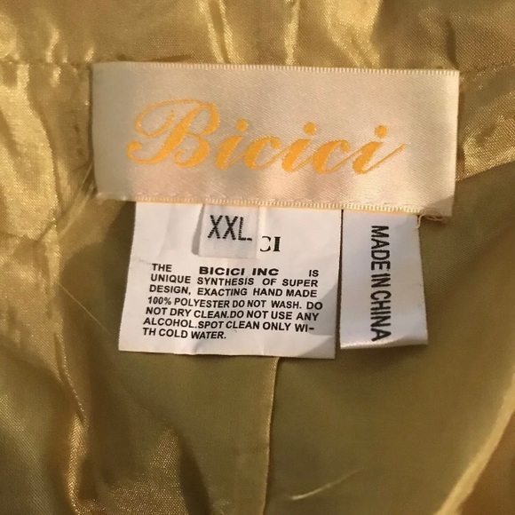 Bicici Gold Formal Evening Dress Size XXL - Picture 8 of 8